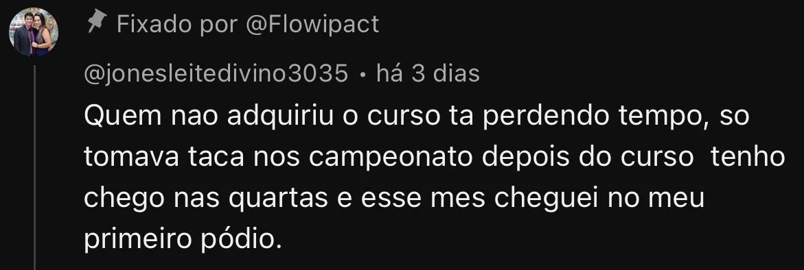 Comentário de aluno